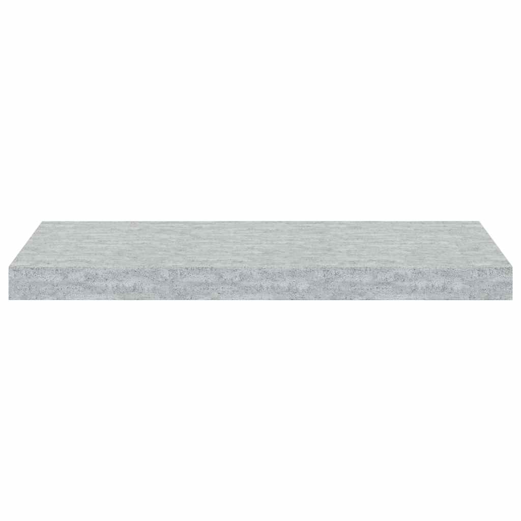 Scaffale a Parete Grigio Cemento 60x23,5x3,8 cm in MDF