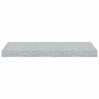 Scaffale a Parete Grigio Cemento 60x23,5x3,8 cm in MDF