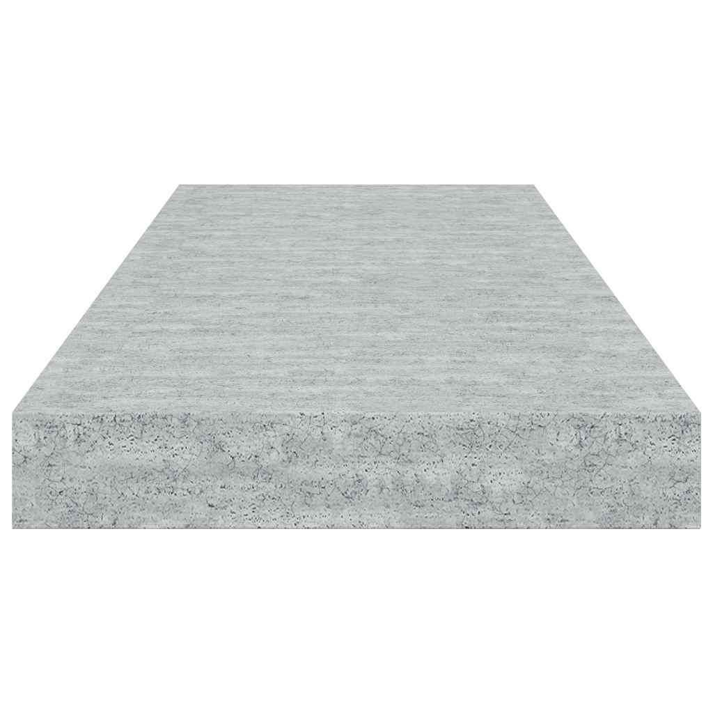 Scaffale a Parete Grigio Cemento 60x23,5x3,8 cm in MDF | homemem39