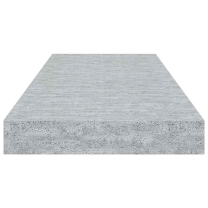 Scaffale a Parete Grigio Cemento 60x23,5x3,8 cm in MDF
