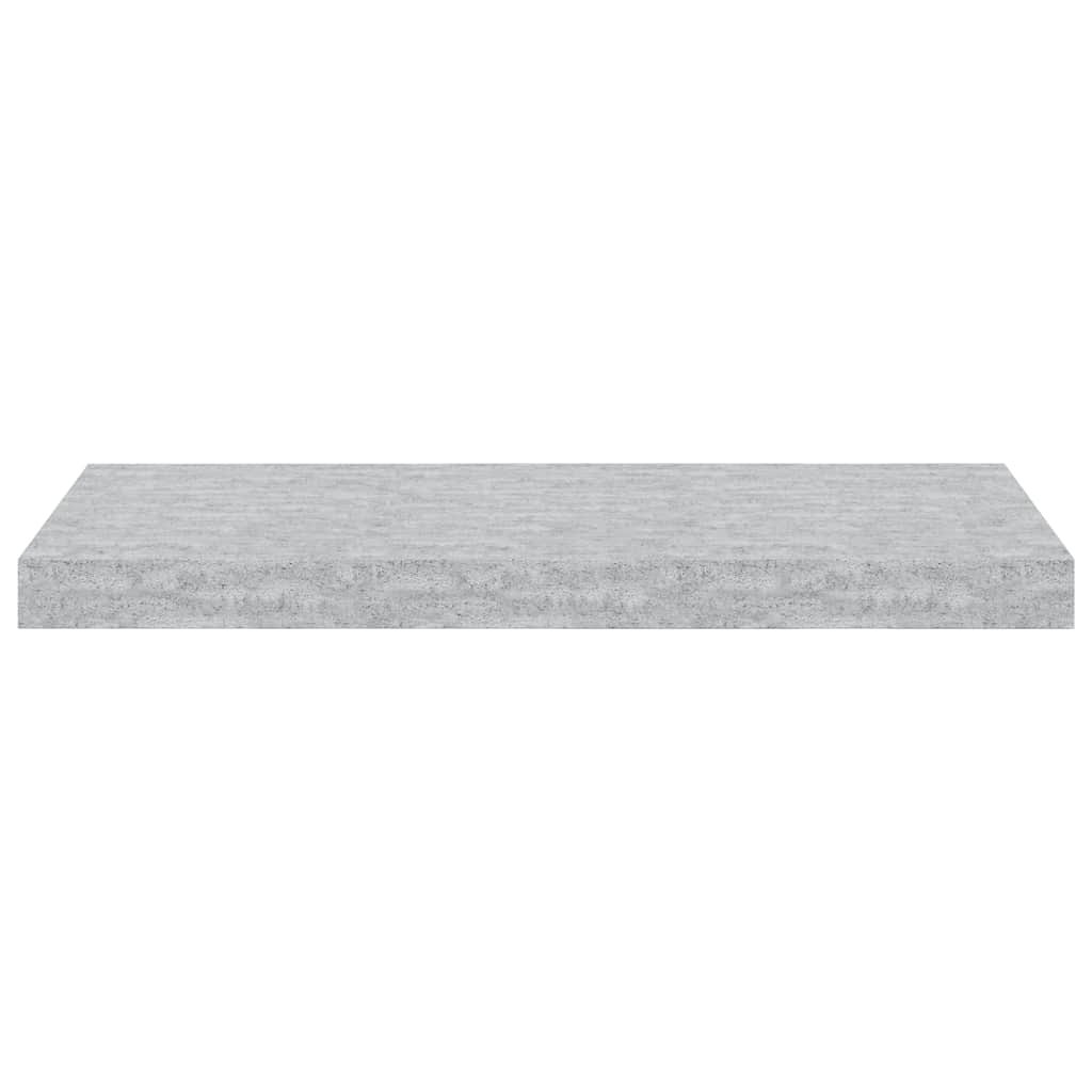 Scaffali a Parete 2 pz Grigio Cemento 60x23,5x3,8 cm in MDF | homemem39