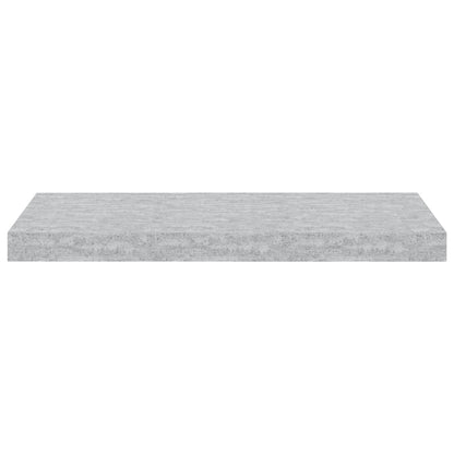 Scaffali a Parete 2 pz Grigio Cemento 60x23,5x3,8 cm in MDF | homemem39