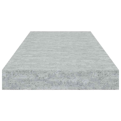 Scaffali a Parete 4 pz Grigio Cemento 60x23,5x3,8 cm in MDF | homemem39