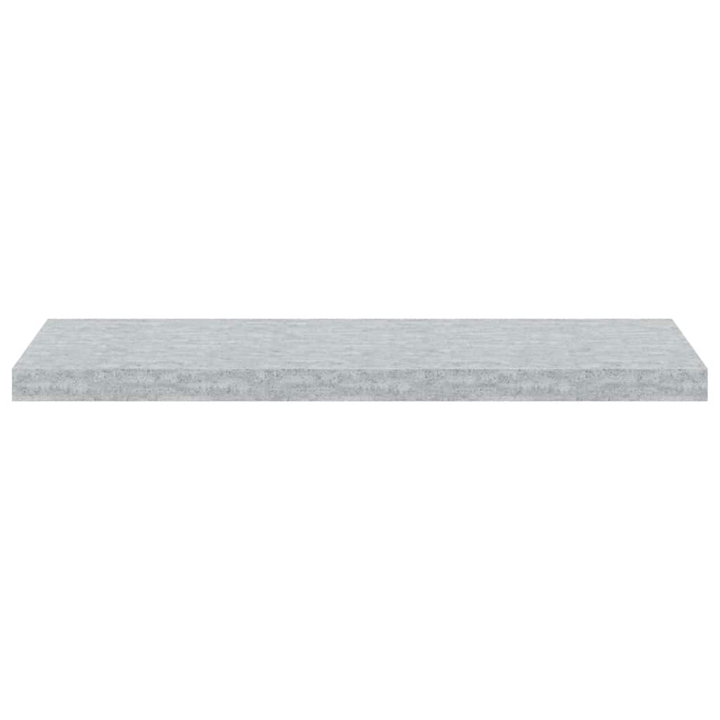 Scaffali a Parete 2 pz Grigio Cemento 80x23,5x3,8 cm in MDF | homemem39