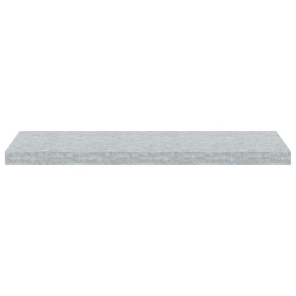 Scaffali a Parete 2 pz Grigio Cemento 80x23,5x3,8 cm in MDF | homemem39