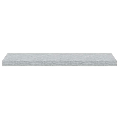 Scaffali a Parete 4 pz Grigio Cemento 80x23,5x3,8 cm in MDF | homemem39