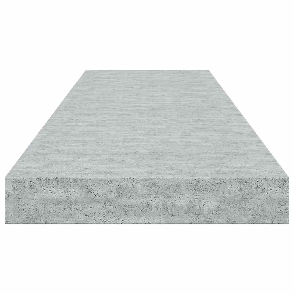 Scaffali a Parete 4 pz Grigio Cemento 80x23,5x3,8 cm in MDF | homemem39
