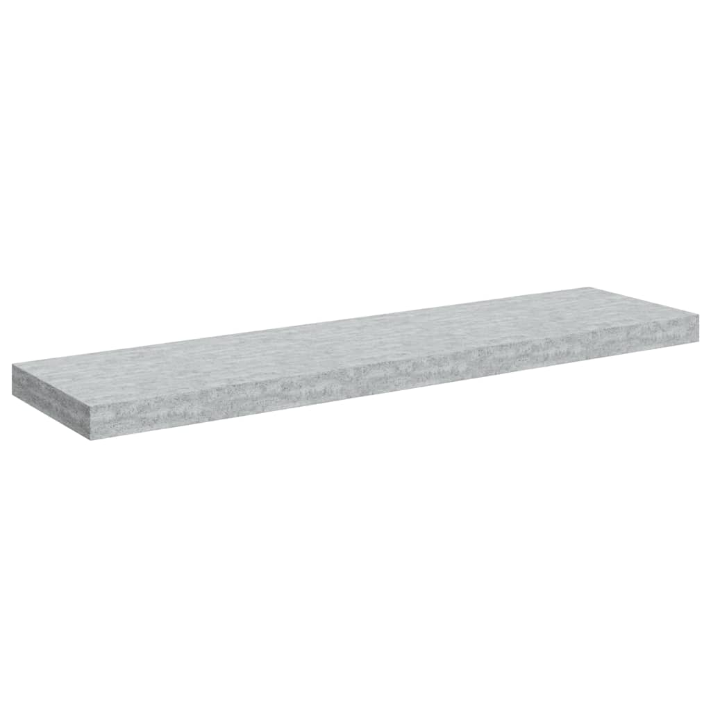 Scaffale a Parete Grigio Cemento 90x23,5x3,8 cm in MDF | homemem39
