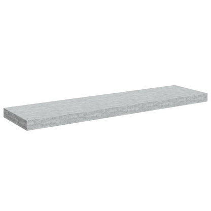 Scaffale a Parete Grigio Cemento 90x23,5x3,8 cm in MDF