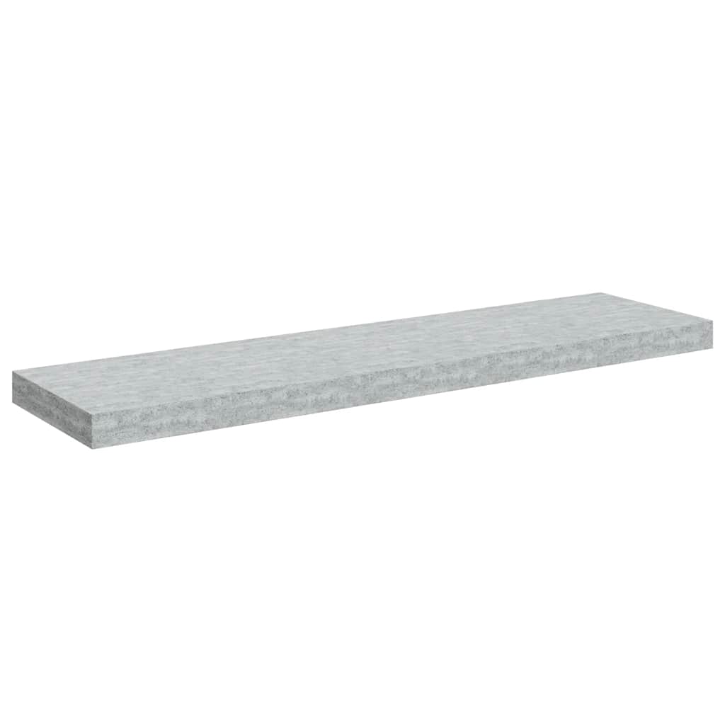 Scaffali a Parete 2 pz Grigio Cemento 90x23,5x3,8 cm in MDF | homemem39