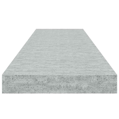 Scaffali a Parete 2 pz Grigio Cemento 90x23,5x3,8 cm in MDF | homemem39