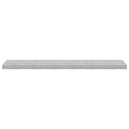 Scaffale a Parete Grigio Cemento 120x23,5x3,8 cm in MDF