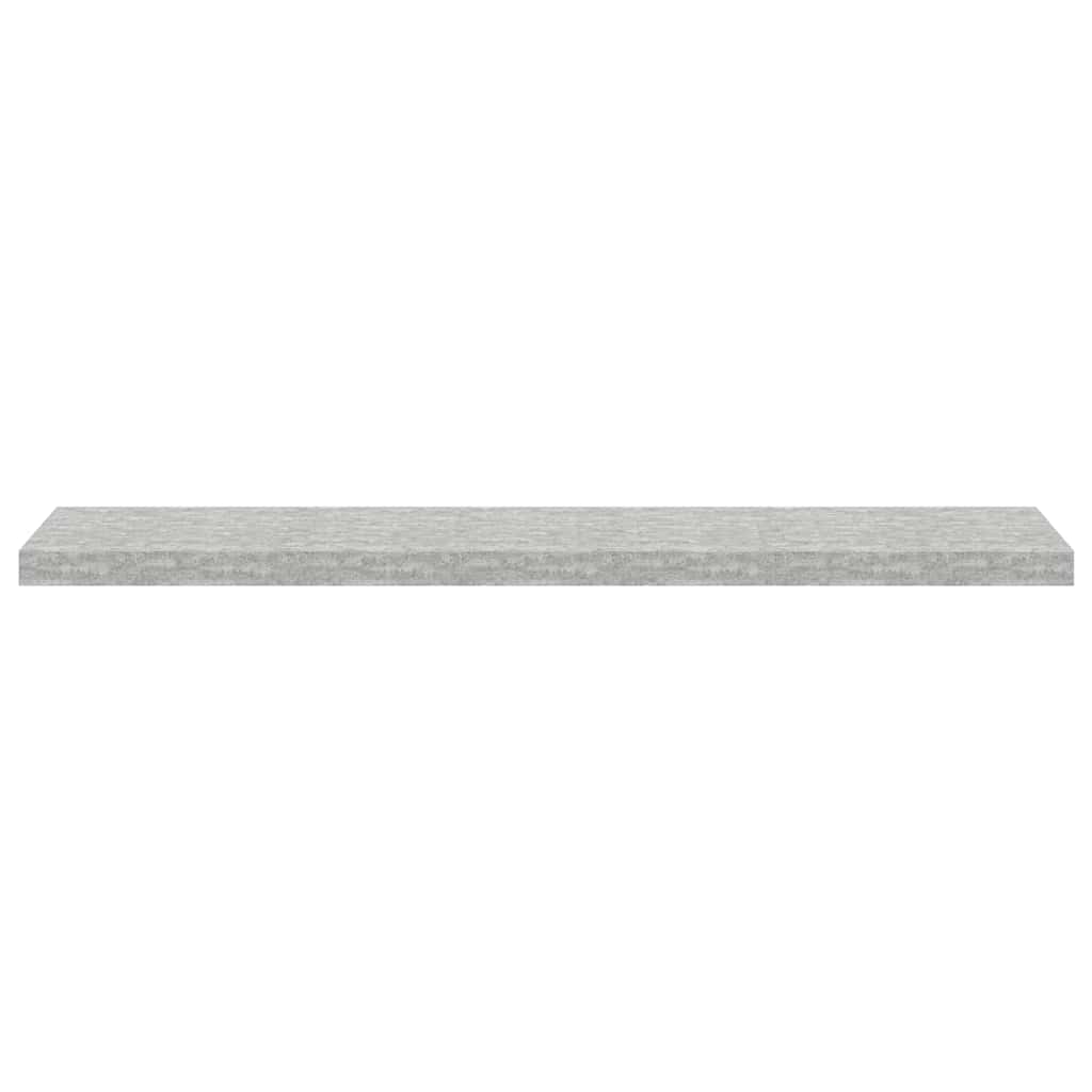 Scaffali a Parete 2 pz Grigio Cemento 120x23,5x3,8 cm in MDF | homemem39