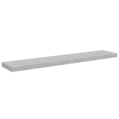Scaffali a Parete 4 pz Grigio Cemento 120x23,5x3,8 cm in MDF | homemem39