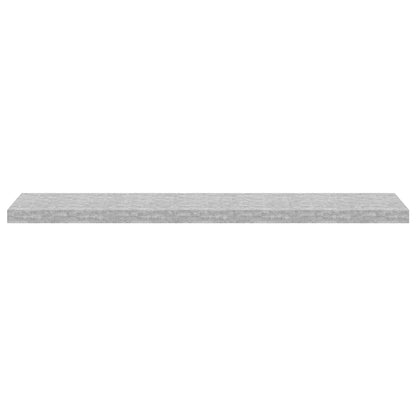 Scaffali a Parete 4 pz Grigio Cemento 120x23,5x3,8 cm in MDF | homemem39