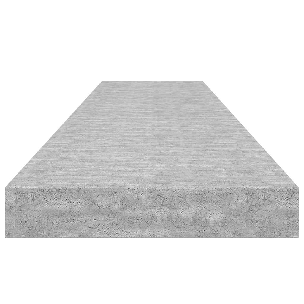 Scaffali a Parete 4 pz Grigio Cemento 120x23,5x3,8 cm in MDF | homemem39