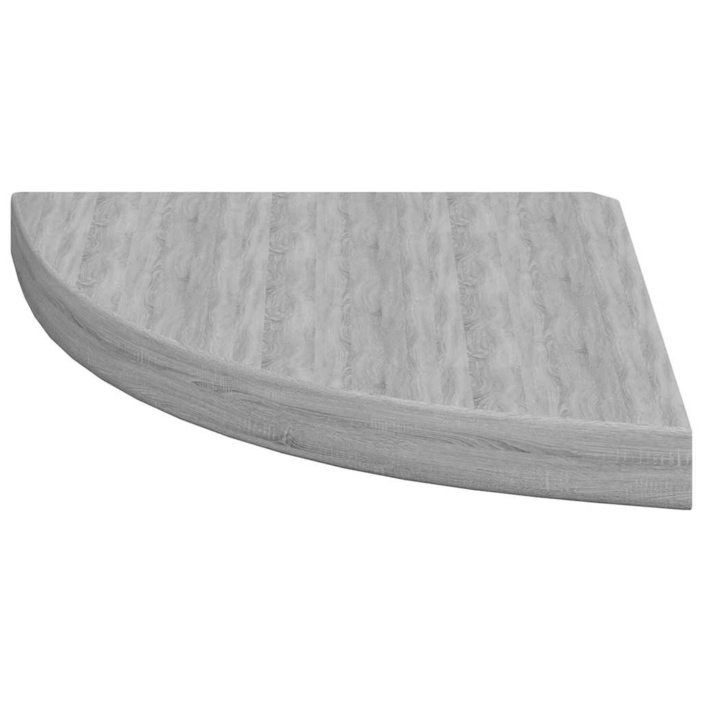 Mensole Angolari 4 pz Grigio Cemento 35x35x3,8 cm in MDF | homemem39