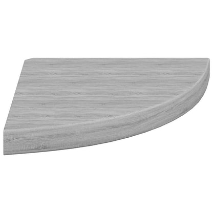 Mensole Angolari 4 pz Grigio Cemento 35x35x3,8 cm in MDF | homemem39