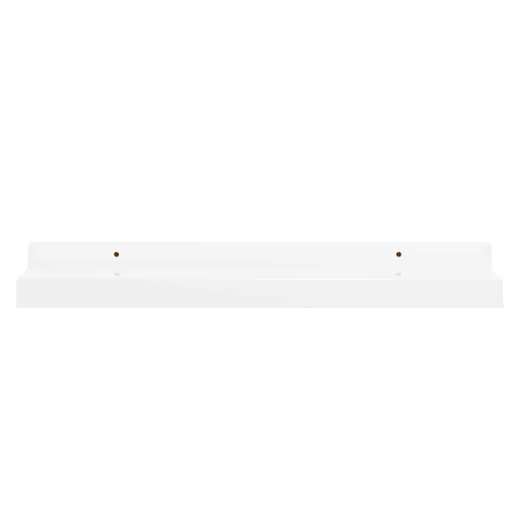 Mensole da Parete 2 pz Bianco Lucido 40x9x3 cm | homemem39