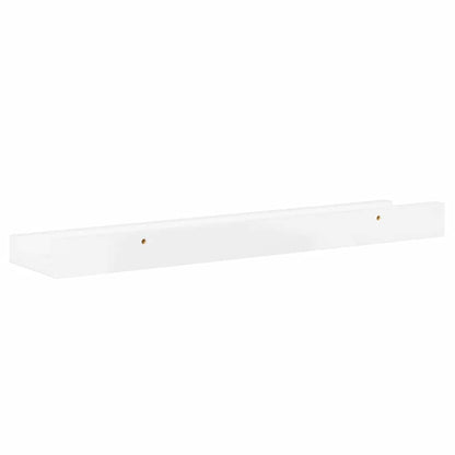 Mensole da Parete 2 pz Bianco Lucido 40x9x3 cm | homemem39