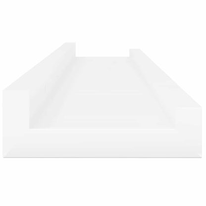 Mensole da Parete 2 pz Bianco Lucido 60x9x3 cm | homemem39