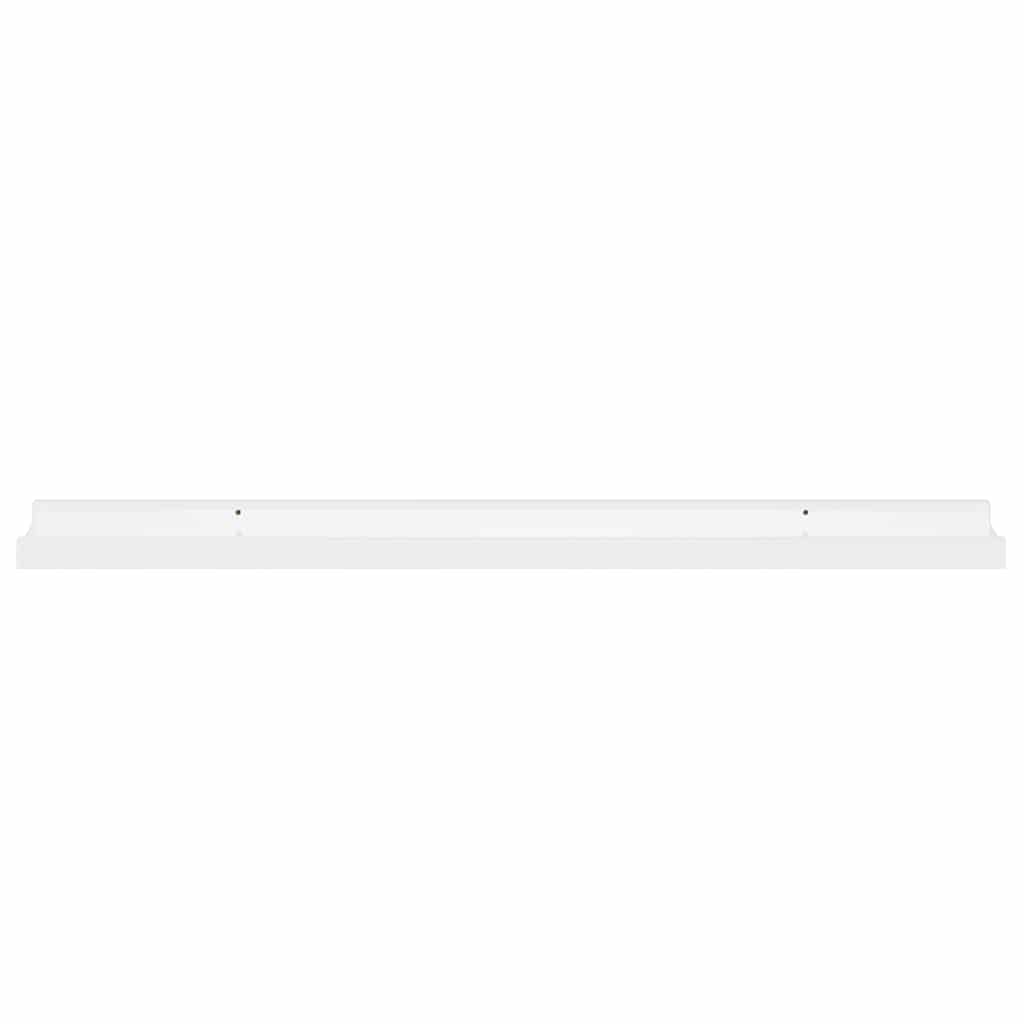 Mensole da Parete 2 pz Bianco Lucido 80x9x3 cm | homemem39