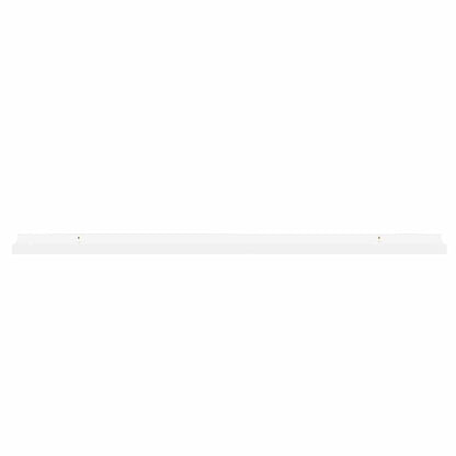 Mensole da Parete 2 pz Bianco Lucido 100x9x3 cm | homemem39