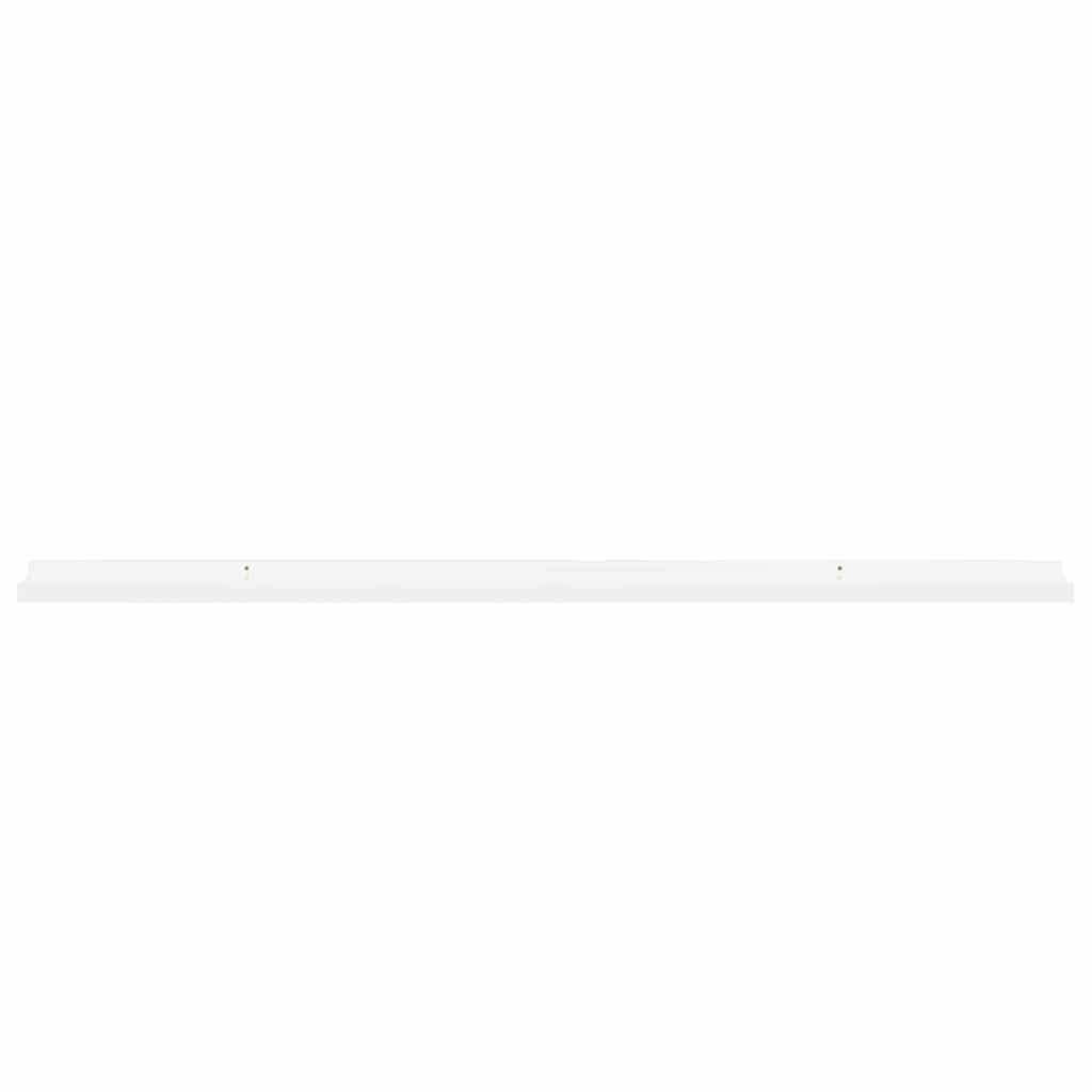 Mensole da Parete 2 pz Bianco Lucido 115x9x3 cm | homemem39
