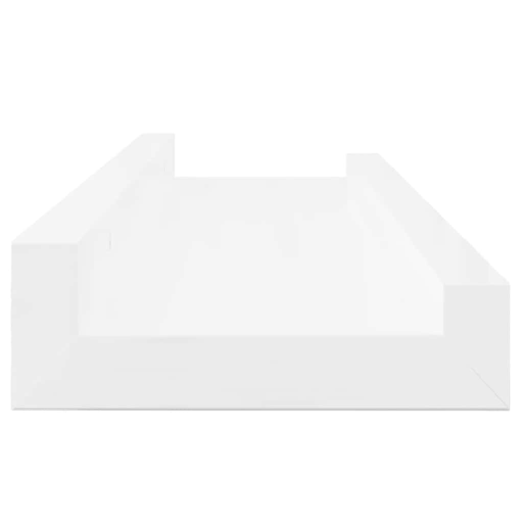 Mensole da Parete 4 pz Bianco Lucido 40x9x3 cm | homemem39