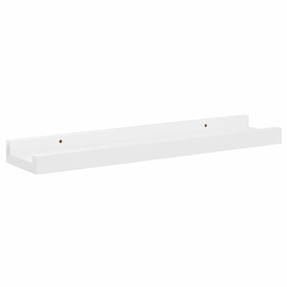 Mensole da Parete 4 pz Bianco Lucido 40x9x3 cm | homemem39