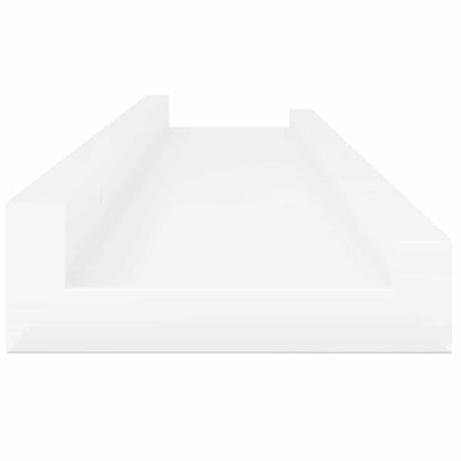 Mensole da Parete 4 pz Bianco Lucido 60x9x3 cm