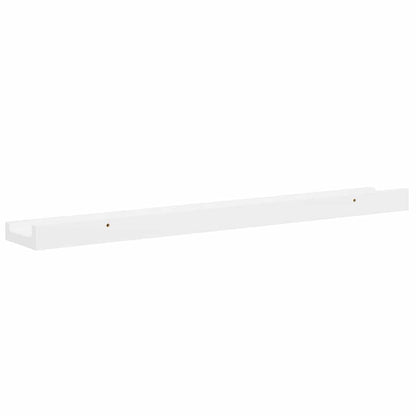 Mensole da Parete 4 pz Bianco Lucido 60x9x3 cm