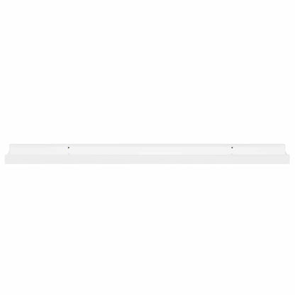 Mensole da Parete 4 pz Bianco Lucido 80x9x3 cm | homemem39