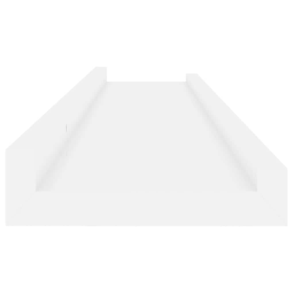 Mensole da Parete 4 pz Bianco Lucido 80x9x3 cm | homemem39