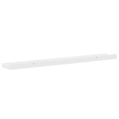 Mensole da Parete 4 pz Bianco Lucido 80x9x3 cm | homemem39