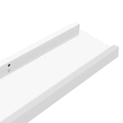 Mensole da Parete 4 pz Bianco Lucido 100x9x3 cm | homemem39