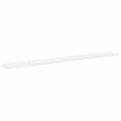 Mensole da Parete 2 pz Bianco Lucido 115x9x3 cm | homemem39