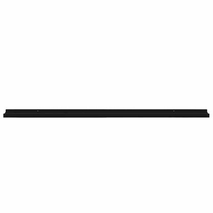 Mensole da Parete 2 pz Nere 115x9x3 cm | homemem39