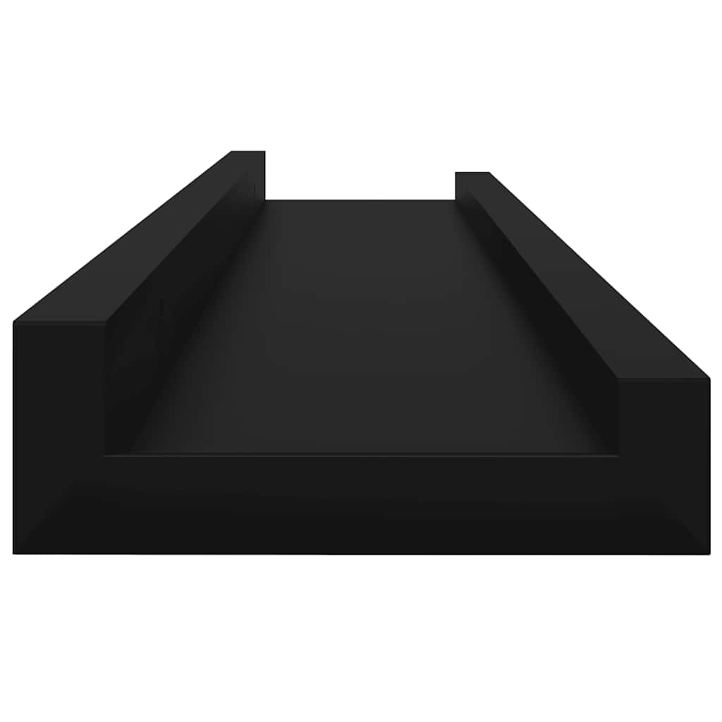 Mensole da Parete 4 pz Nere 60x9x3 cm | homemem39