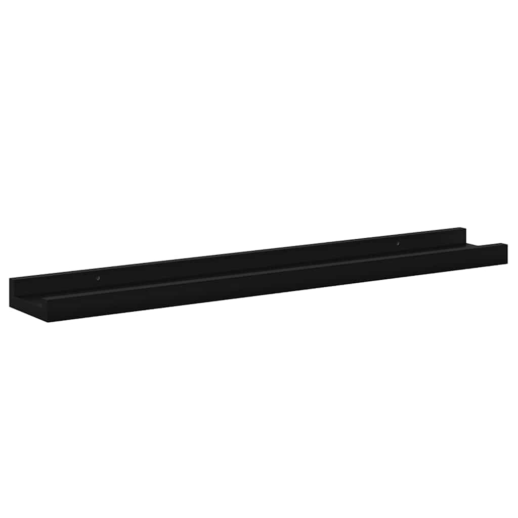 Mensole da Parete 4 pz Nere 60x9x3 cm | homemem39