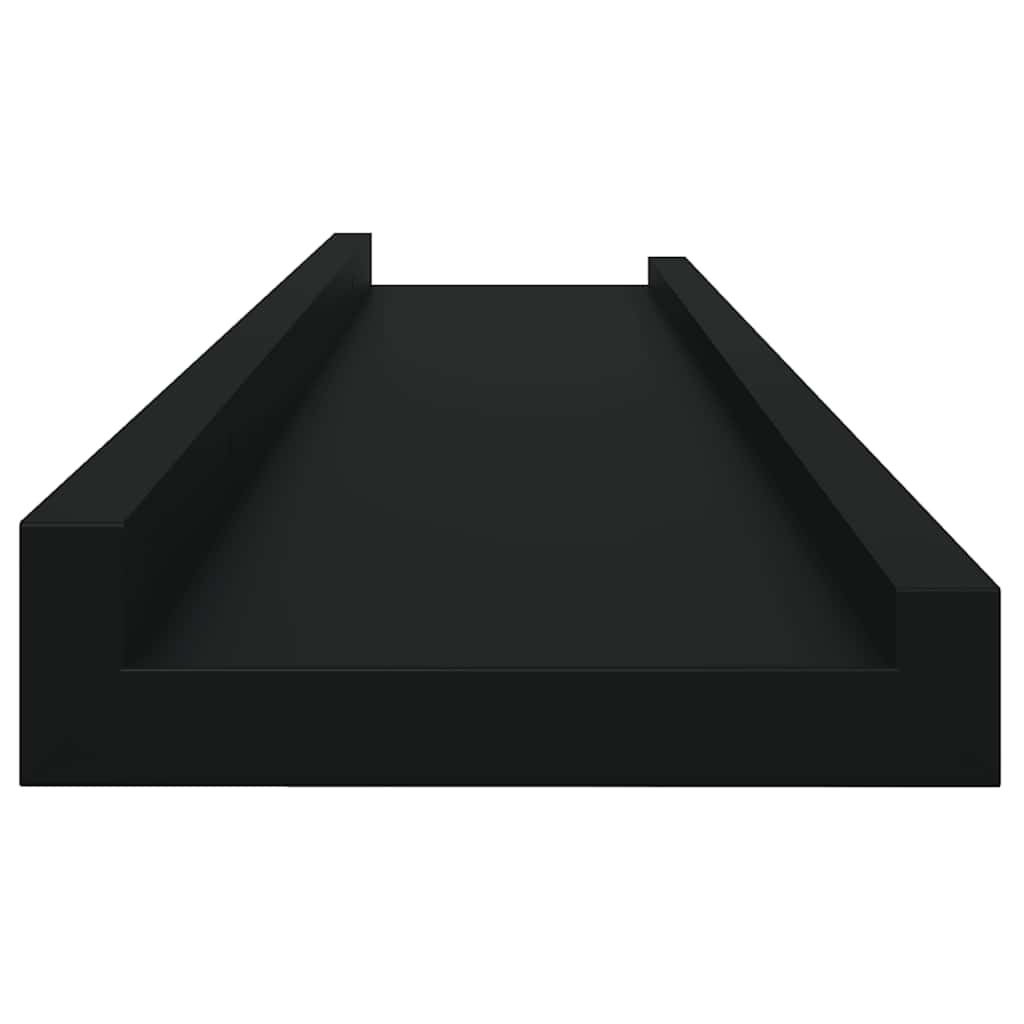 Mensole da Parete 4 pz Nere 80x9x3 cm | homemem39