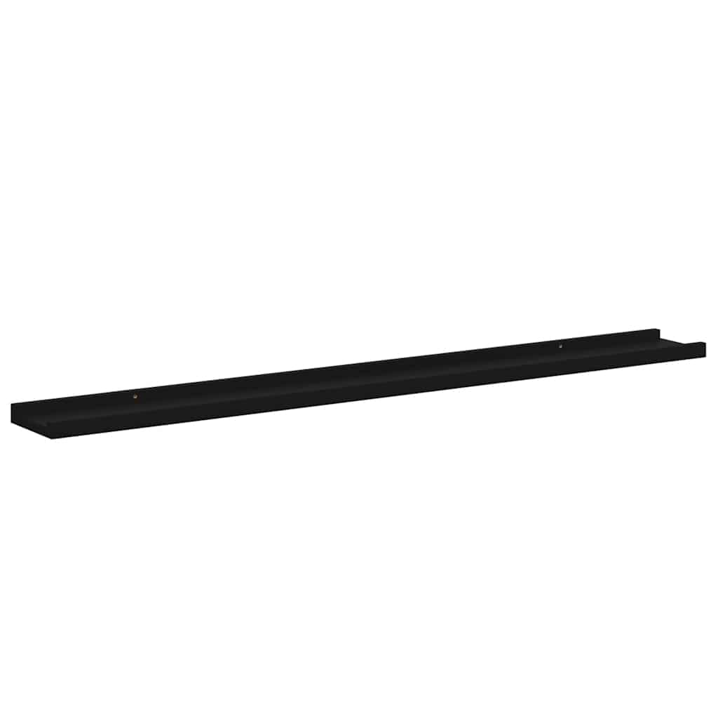 Mensole da Parete 4 pz Nere 100x9x3 cm | homemem39