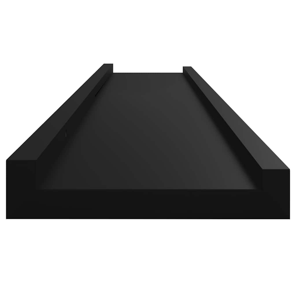 Mensole da Parete 4 pz Nere 100x9x3 cm | homemem39
