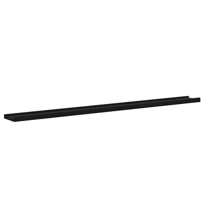 Mensole da Parete 4 pz Nere 115x9x3 cm | homemem39