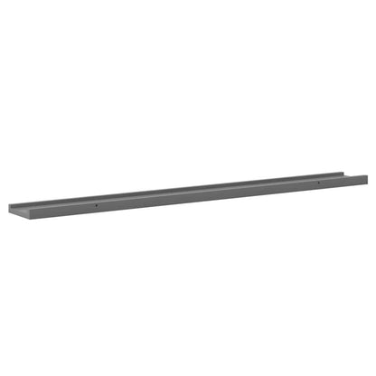 Mensole da Parete 2 pz Grigie 100x9x3 cm | homemem39