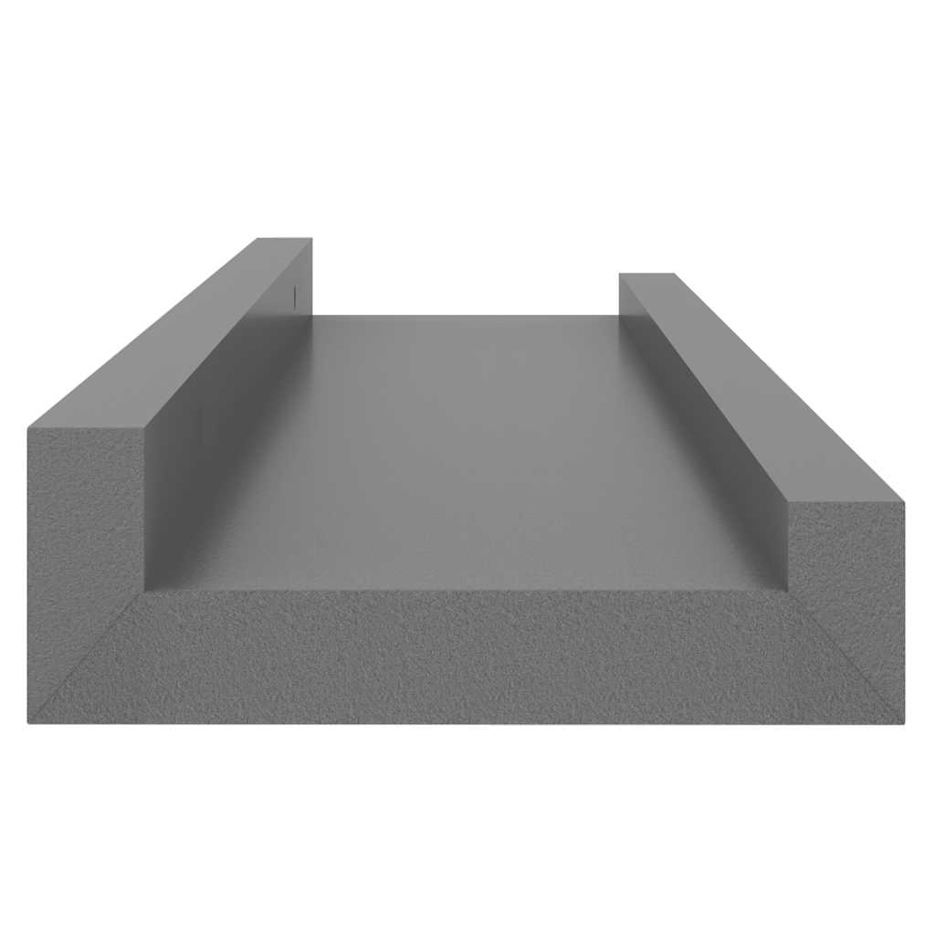 Mensole da Parete 2 pz Grigie 40x9x3 cm | homemem39