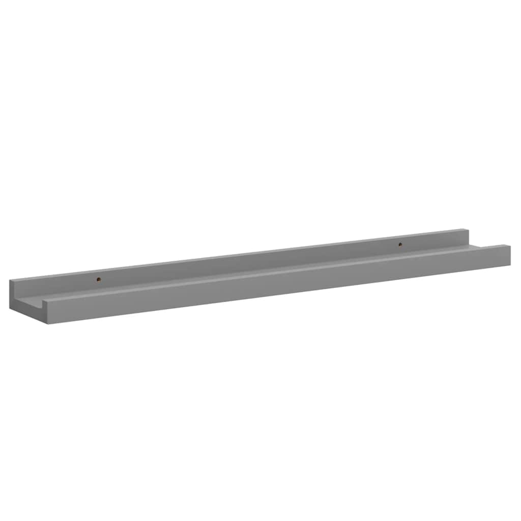 Mensole da Parete 4 pz Grigie 60x9x3 cm | homemem39