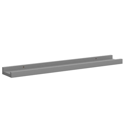 Mensole da Parete 4 pz Grigie 60x9x3 cm | homemem39