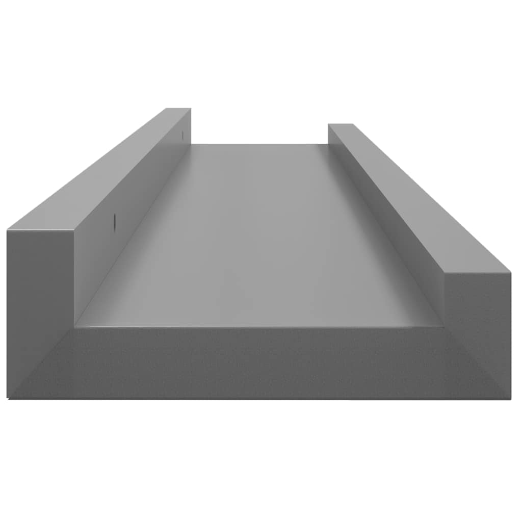 Mensole da Parete 4 pz Grigie 60x9x3 cm | homemem39