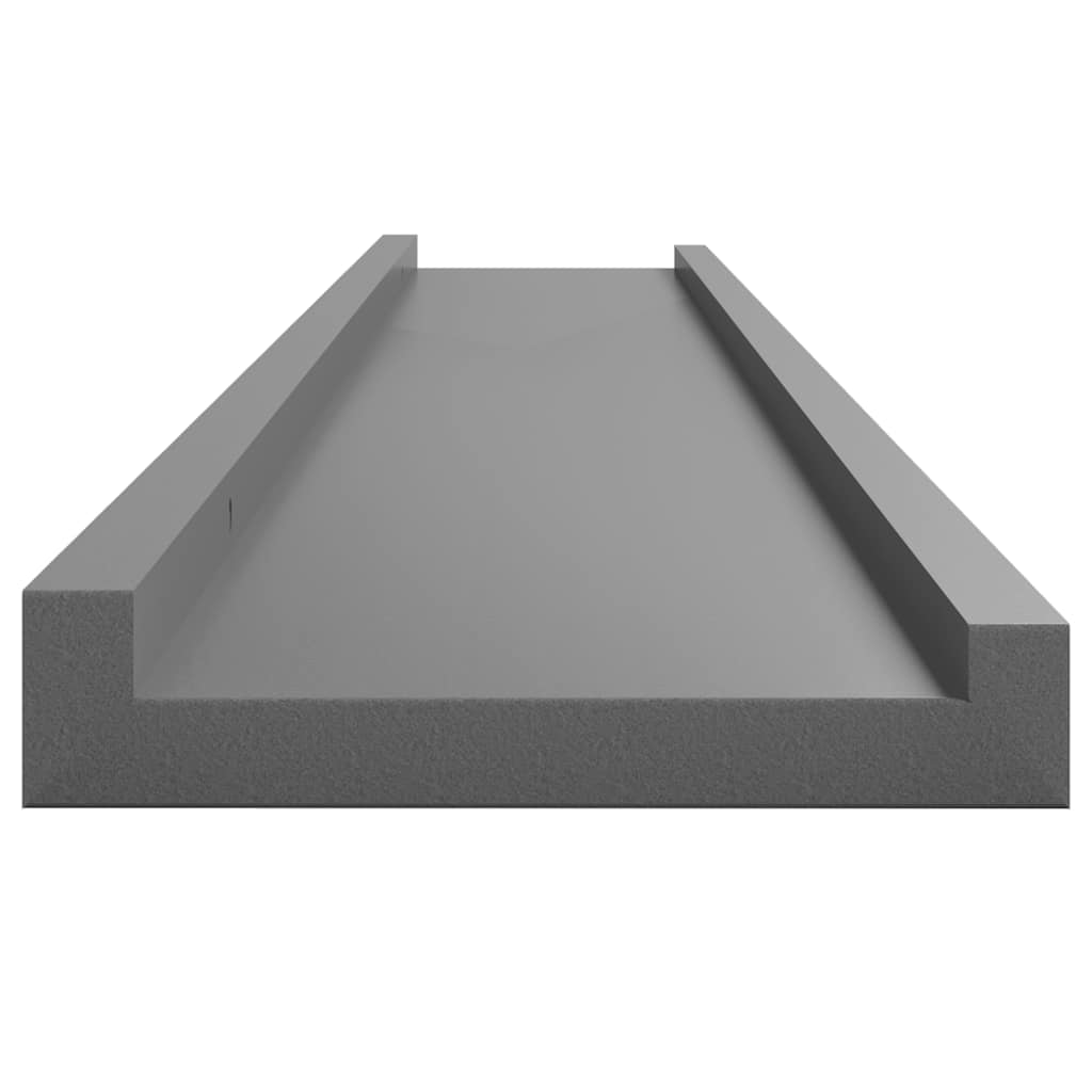 Mensole da Parete 4 pz Grigie 100x9x3 cm | homemem39
